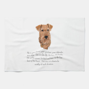 Paño De Cocina Recuerdo de Terrier Irlandés - Macho