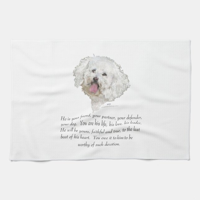 Paño De Cocina Recuerdo, Perro Macho (Horizontal)