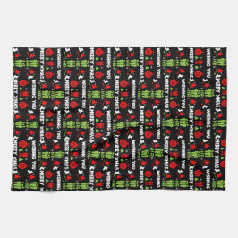 Paño De Cocina Recursos humanos Fea Regalos de Santa Navidad