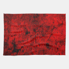 Paño De Cocina Red Black grunge arte gráfico abstracto