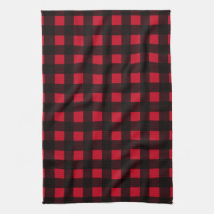 Paño De Cocina Red Buffalo Plaid