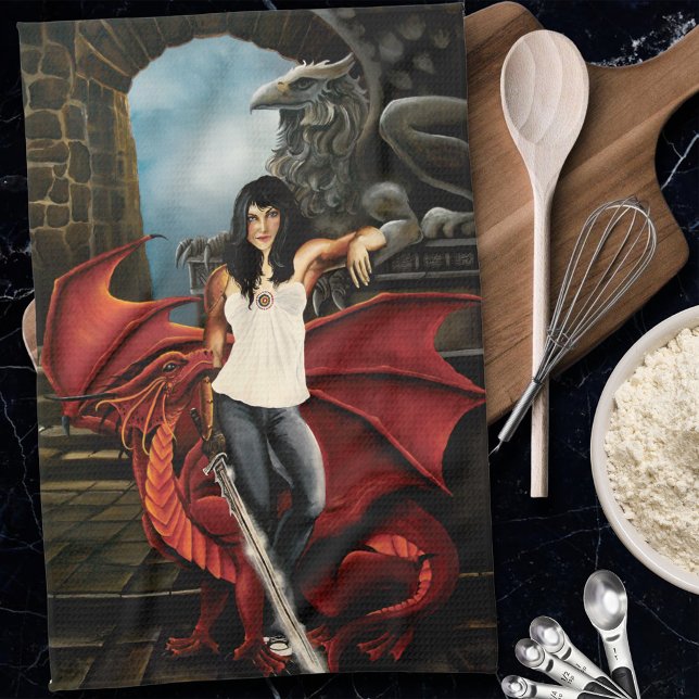 Paño De Cocina Red Dragon Urban Fantasy (Subido por el creador)