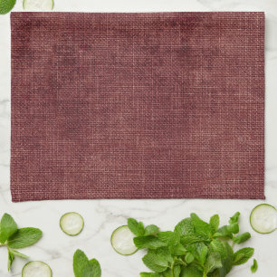 Paño De Cocina Red Faux Linen (aspecto de lino)