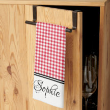 Red Gingham Personalizada