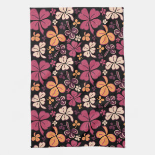 Paño De Cocina Red Lucky Shamrock Clover St. Patrick's Day