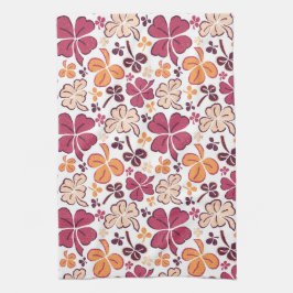 Paño De Cocina Red Lucky Shamrock Clover St. Patrick's Day Kitche