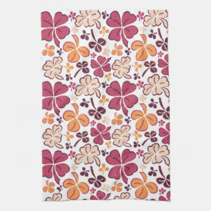 Paño De Cocina Red Lucky Shamrock Clover St. Patrick's Day Kitche