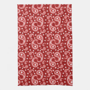 Paño De Cocina Red Paisley