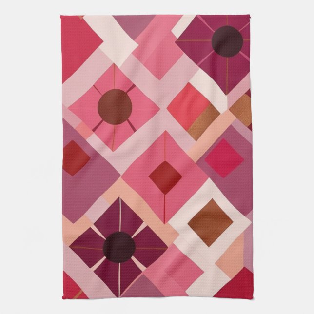 Paño De Cocina Red Pink Mauve (Vertical)