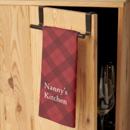 Paño De Cocina Red Plaid Christmas