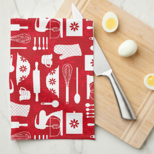 Paño De Cocina Red Retro Bing