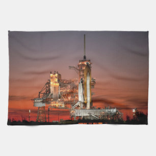 Paño De Cocina Red Sky para el lanzamiento del transbordador espa