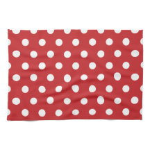 Red with Solid White Dot Style