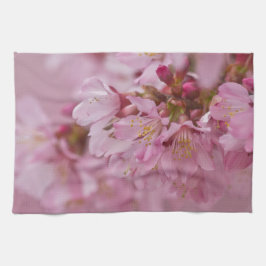 Paño De Cocina Reflejos Rojizos Pálidos de Flor de Cerezo Sakura