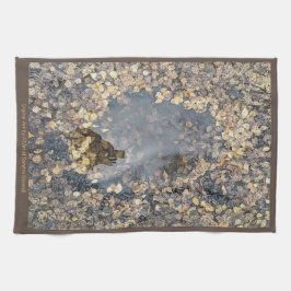 Paño De Cocina Reflexión artística de caída de leafy