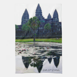 Paño De Cocina Reflexiones del templo Angkor Wat (Camboya)