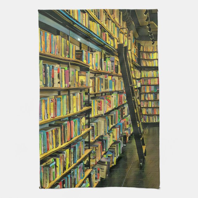 Paño De Cocina Regalo de amante de libros (Vertical)