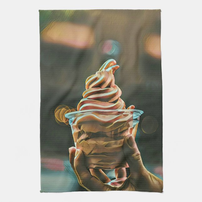 Paño De Cocina Regalo de cumpleaños de helados (Vertical)