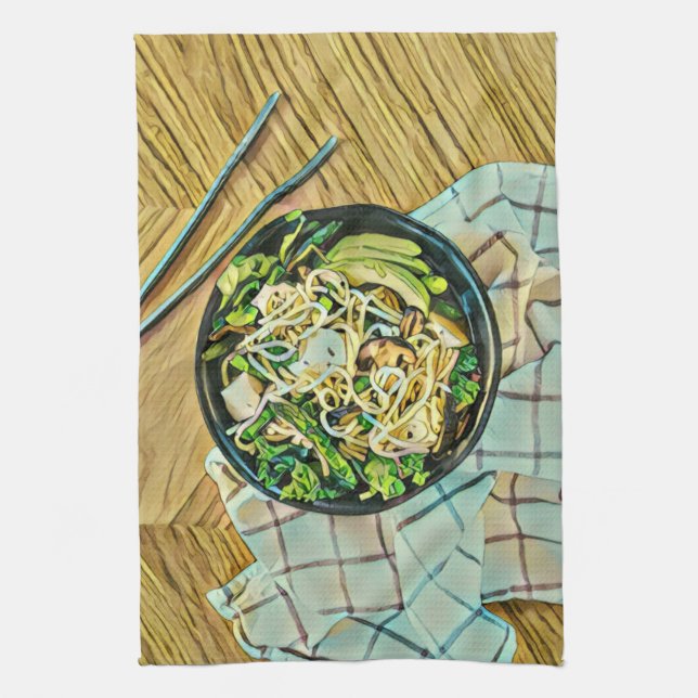 Paño De Cocina Regalo de cumpleaños de Ramen (Vertical)