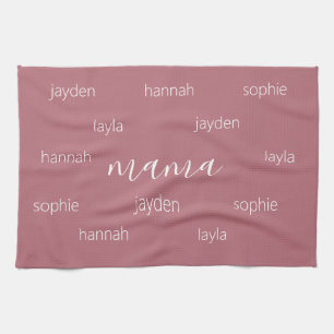 Paño De Cocina Regalo de Día de la Madre personalizado para mamá