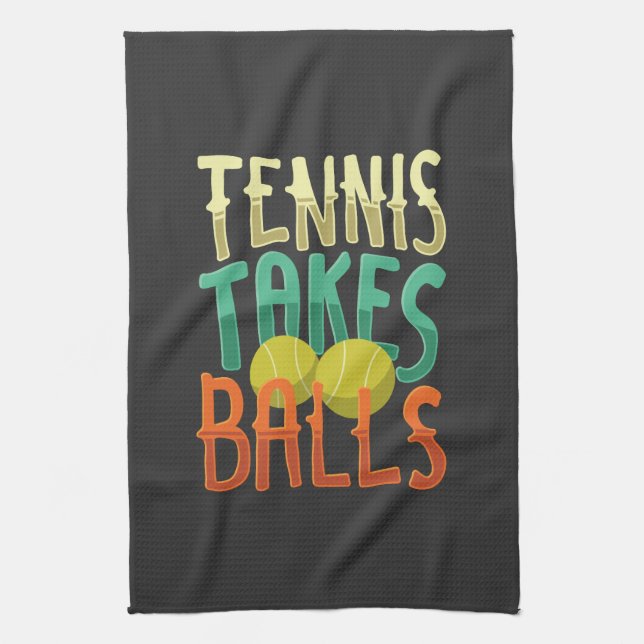 Paño De Cocina Regalo de jugador de tenis deportivo de tenis (Vertical)