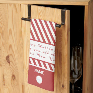 PAÑO DE COCINA REGALO DE LOGOTIPO DE CÁNCARA DE CABALLO ROJO Y BL