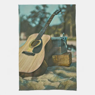 Paño De Cocina regalo de los amantes de la guitarra