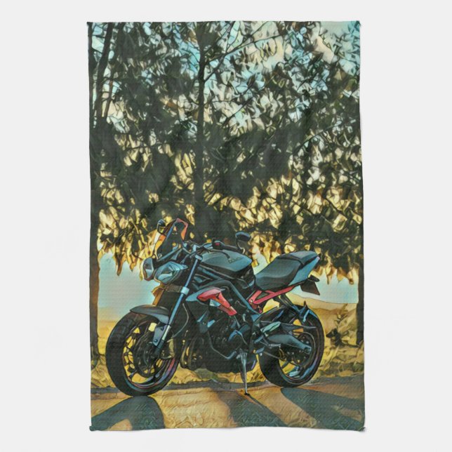 Paño De Cocina Regalo de motocicletas (Vertical)