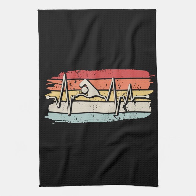 Paño De Cocina Regalo De Natación (Vertical)