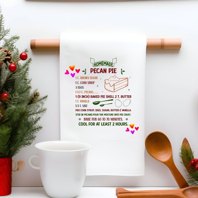 Paño De Cocina Regalo de Navidades caseros de la receta de pastel (Subido por el creador)