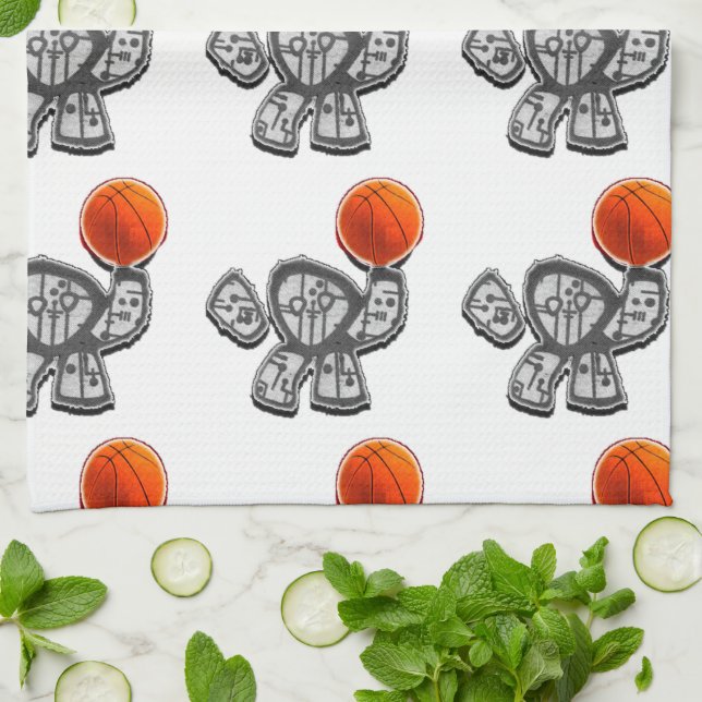 Paño De Cocina Regalo de Novedad de Baloncesto (Doblado)