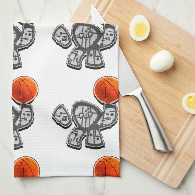 Paño De Cocina Regalo de Novedad de baloncesto (Doblado Cuarto)
