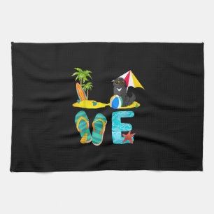 Paño De Cocina Regalo de perro de vacaciones de verano diseño d