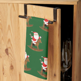 Paño De Cocina Regalo de vacaciones de Navidades ecuestres