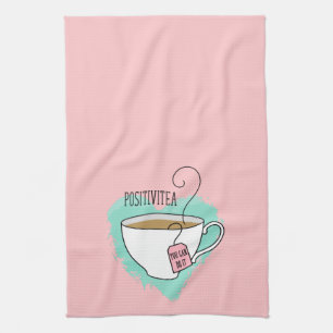 Paño De Cocina Regalo lindo de Positivitea para el amante del té