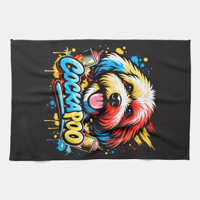 Paño De Cocina Regalo para dueño de perro amante de los Cockapoo (Horizontal)