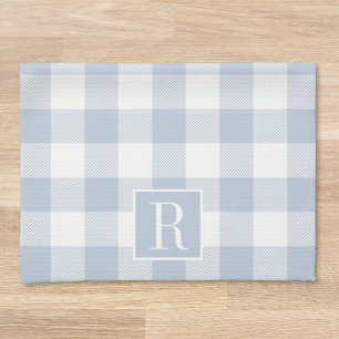 Paño De Cocina Regalo personalizado inicial de cuadros de búfalo