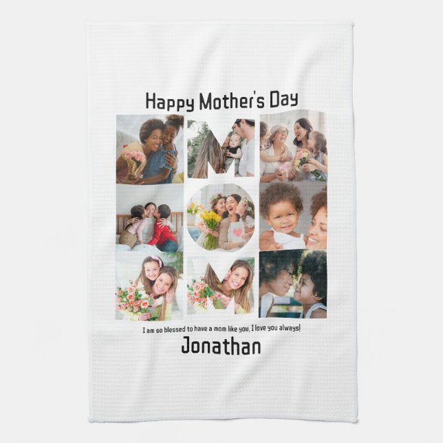 Paño De Cocina Regalo personalizado para mamá Día de la Madre 9 C (Vertical)