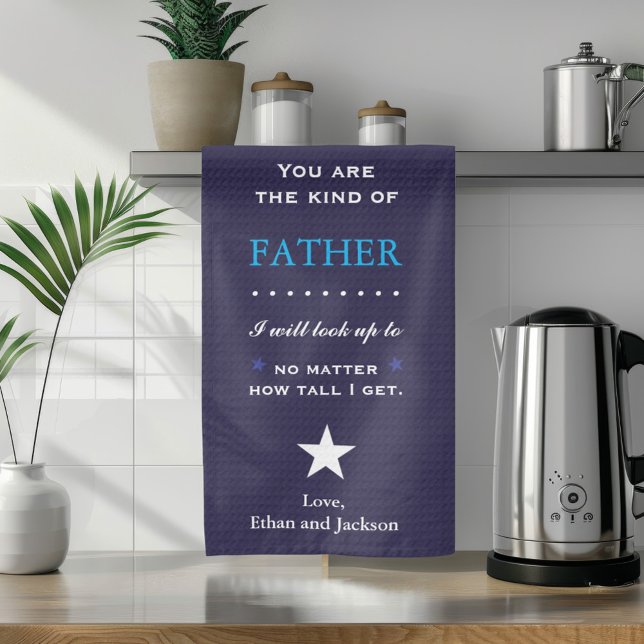 Paño De Cocina Regalo sentimental para papá (Father's Day or Dad's Birthday Kitchen Towel)
