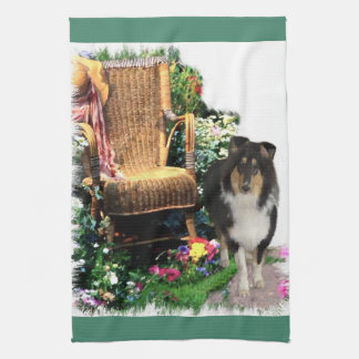 Paño De Cocina Regalos de arte de Tri Color Rough Collie