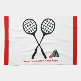 Paño De Cocina Regalos de bádminton, personalizado de racquet y d