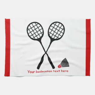 Paño De Cocina Regalos de bádminton, personalizado de racquet y d
