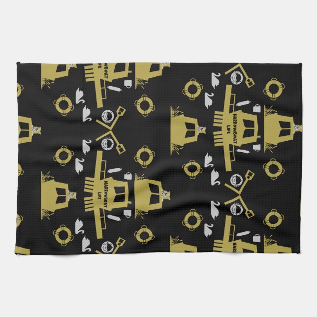 Paño De Cocina Regalos de barcos estrechos británicos (Horizontal)