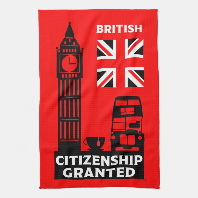 Paño De Cocina Regalos de ciudadanía británica (Vertical)