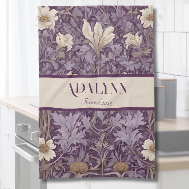 Paño De Cocina Regalos de jubilación botánica de época para mamá  (Vintage Botanical Retirement Gifts for Mom)