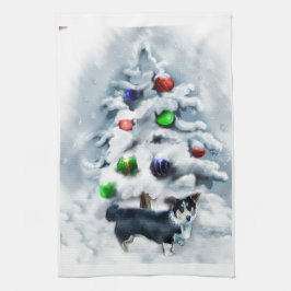 Paño De Cocina Regalos de Navidades de Cardigan Welsh Corgi