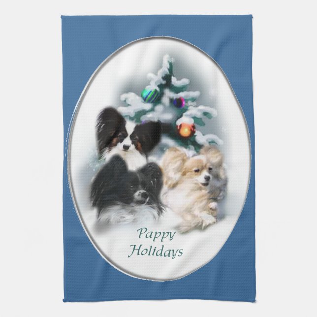Paño De Cocina Regalos de Navidades de Papillon (Vertical)