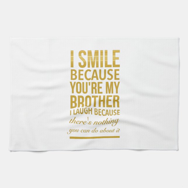 Paño De Cocina Regalos divertidos de cumpleaños para hermanos de  (Horizontal)