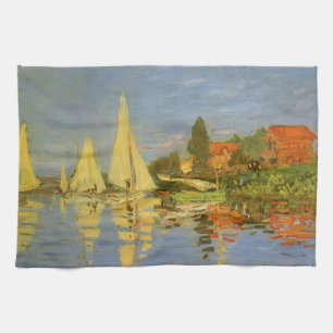 Paño De Cocina Regatta en Argenteuil por Claude Monet