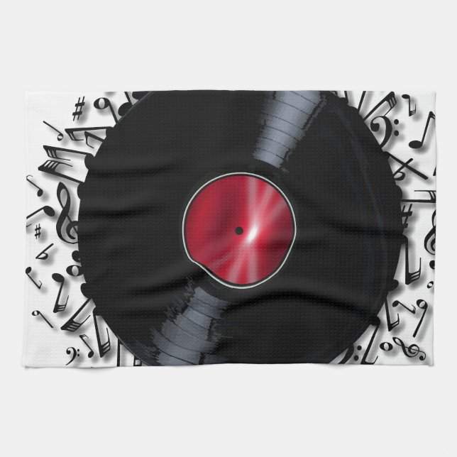 Paño De Cocina Registro de notas musicales (Horizontal)